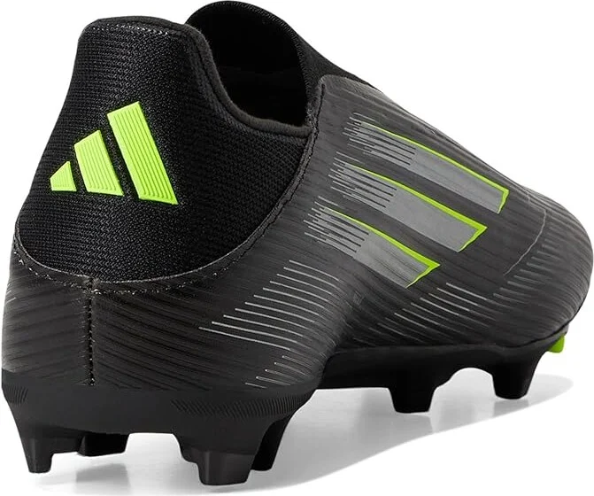 adidas F50 League Laceless Firm Ground Soccer Cleats Soccer Shoes Black/Iron Metallic/Lucid Lemon : Men's 7 - Women's 8 Medium, Rubber - Image 4