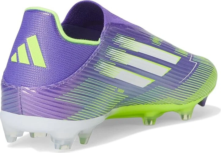 adidas F50 League Laceless Firm Ground Soccer Cleats Soccer Shoes Purple Rush/White/Lucid Lemon : Men's 13.5 - Women's 14.5 Medium, Rubber - Image 4
