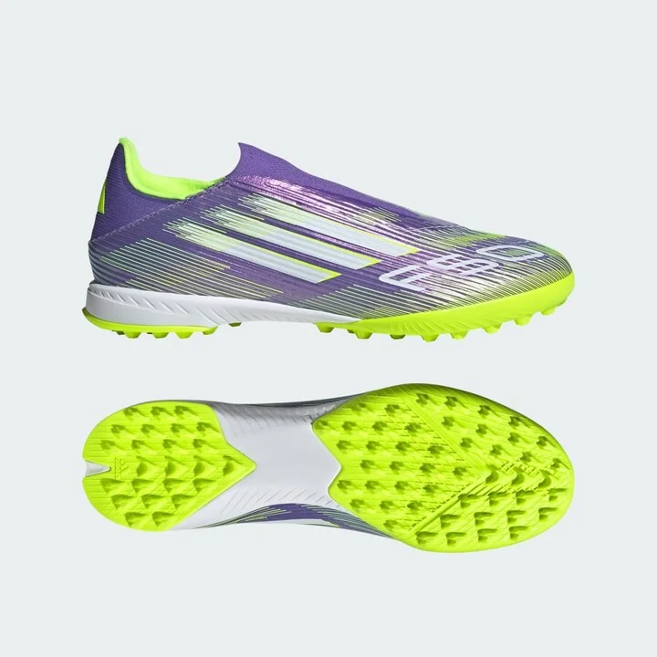 adidas F50 League Laceless Turf Cleats Purple Rush 6.5 Unisex