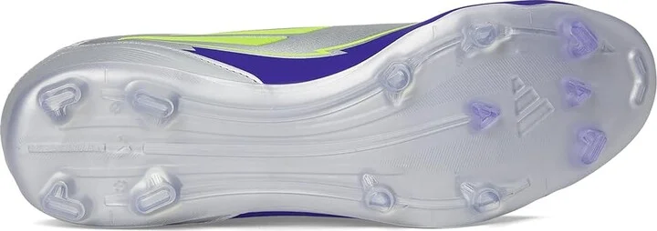 adidas F50 League Messi Firm Ground/Multi Ground Soccer Shoes Silver Metallic/Solar Yellow/Lucid Blue : Men's 11 - Women's 12 Medium, Rubber - Image 3