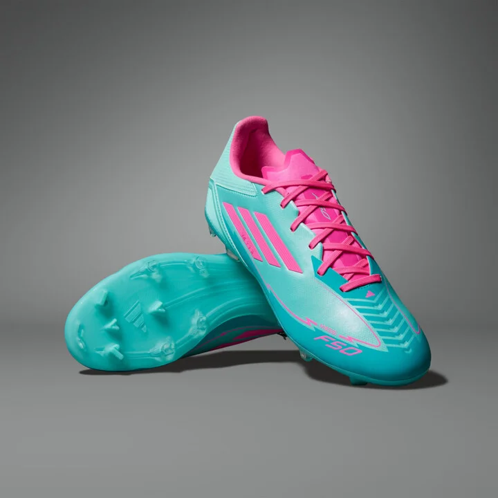 adidas F50 League Messi Firm/Multi-Ground Cleats Flash Aqua 7 Unisex