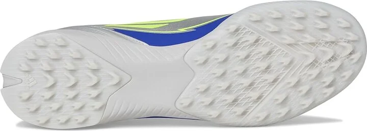 adidas F50 League Messi Turf Soccer Shoes Silver Metallic/Solar Yellow/Lucid Blue : Men's 12 - Women's 13 Medium, Rubber - Image 3