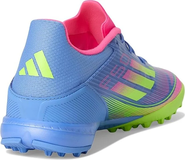 adidas F50 League Turf Soccer Cleats Soccer Shoes Blue Fusion/Lucid Lemon/Lucid Pink : Men's 13 - Women's 14 Medium, Synthetic - Image 4