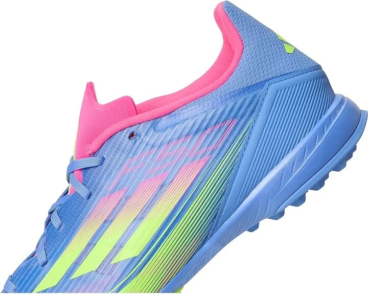 adidas F50 League Turf Soccer Cleats Soccer Shoes Blue Fusion/Lucid Lemon/Lucid Pink : Men's 13 - Women's 14 Medium, Synthetic - Image 7
