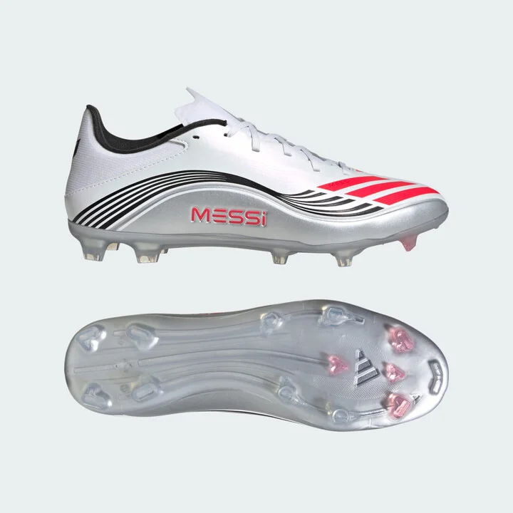 adidas F50 Messi League Firm/Multi-Ground Cleats Cloud White 5 Unisex