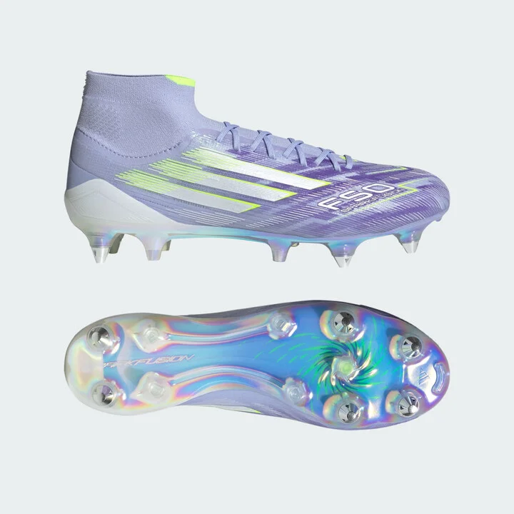 adidas F50 Sparkfusion Elite Mid Soft Ground Cleats Violet Tone 6.5 Womens