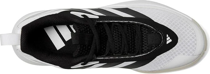 adidas Front Court Basketball Shoes Shoes White/Black/White : Men's 8.5 - Women's 9.5 Medium, Leather - Image 2