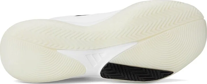 adidas Front Court Basketball Shoes Shoes White/Black/White : Men's 8.5 - Women's 9.5 Medium, Leather - Image 3
