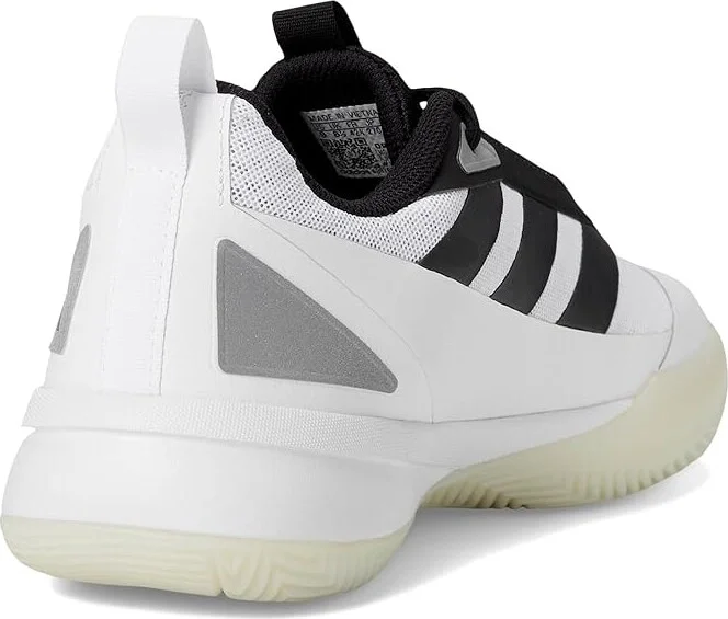 adidas Front Court Basketball Shoes Shoes White/Black/White : Men's 8.5 - Women's 9.5 Medium, Leather - Image 4
