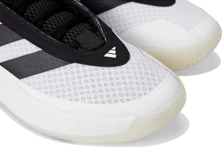adidas Front Court Basketball Shoes Shoes White/Black/White : Men's 8.5 - Women's 9.5 Medium, Leather - Image 7