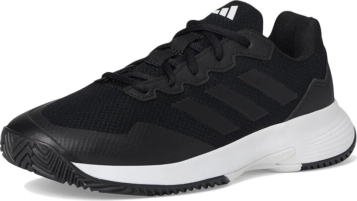 adidas Game Court 2 Tennis Shoes Men's Shoes Core Black/Core Black/Grey Four : 12 D - Medium, Synthetic - Image 5