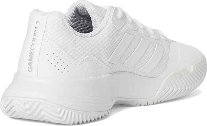 adidas Game Court 2 Tennis Shoes Men's Shoes Footwear White/Footwear White/Matte Silver : 11.5 D - Medium, Synthetic - Image 4