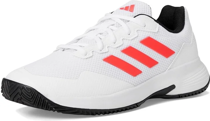adidas Game Court 2 Tennis Shoes Men's Shoes White/Lucid Red/Black : 6.5 D - Medium, Synthetic - Image 5
