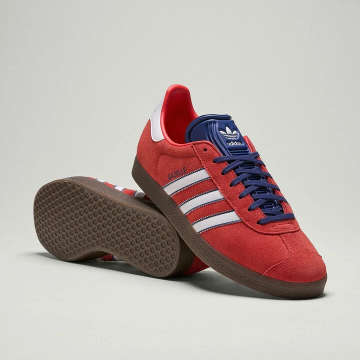 adidas Gazelle New England Revolution 2025 Archive Shoes Bright Red 6.5 Mens