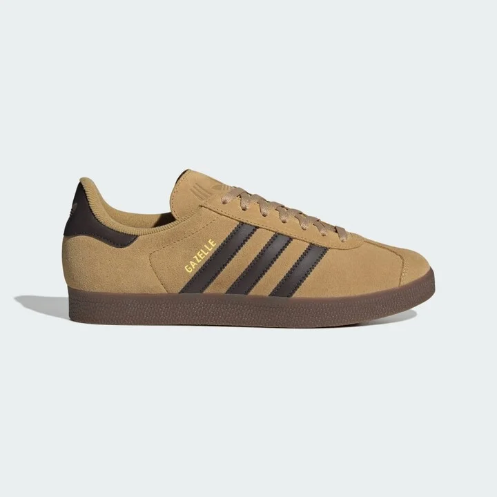 adidas Gazelle Shoes Golden Beige 4 Mens