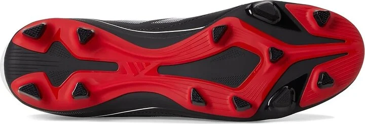 adidas Goletto IX Firm Ground/Multi Ground Soccer Cleats Soccer Shoes Black/White/Better Scarlet : Men's 10.5 - Women's 11.5 Medium, Rubber - Image 3
