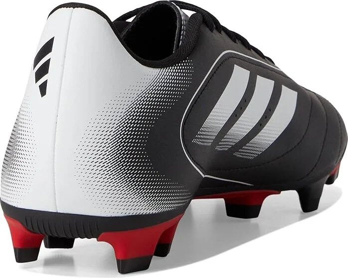 adidas Goletto IX Firm Ground/Multi Ground Soccer Cleats Soccer Shoes Black/White/Better Scarlet : Men's 10.5 - Women's 11.5 Medium, Rubber - Image 4