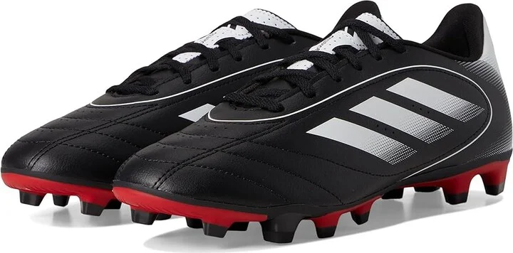 adidas Goletto IX Firm Ground/Multi Ground Soccer Cleats Soccer Shoes Black/White/Better Scarlet : Men's 10.5 - Women's 11.5 Medium, Rubber