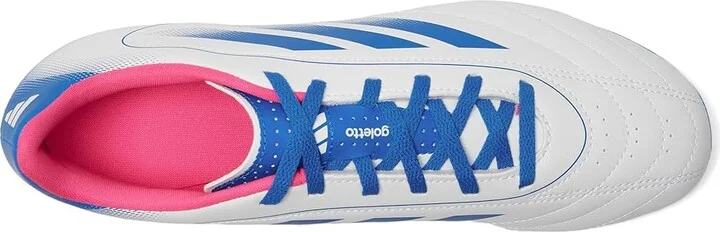adidas Goletto IX Firm Ground/Multi Ground Soccer Cleats Soccer Shoes White/Bright Royal/Team Shock Pink : Men's 10 - Women's 11 Medium - Image 2