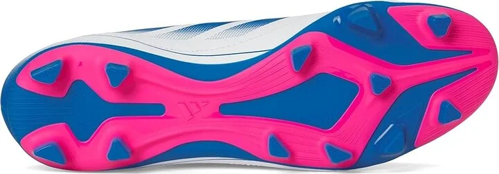 adidas Goletto IX Firm Ground/Multi Ground Soccer Cleats Soccer Shoes White/Bright Royal/Team Shock Pink : Men's 10 - Women's 11 Medium - Image 3