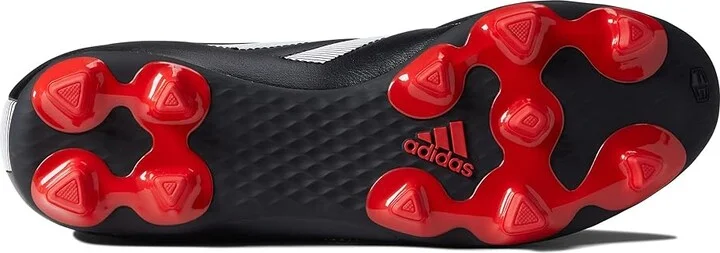 adidas Goletto Viii Firm Ground Soccer Cleats Shoes Black/White/Red : Men's 5.5 - Women's 6.5 Medium, Synthetic - Image 3
