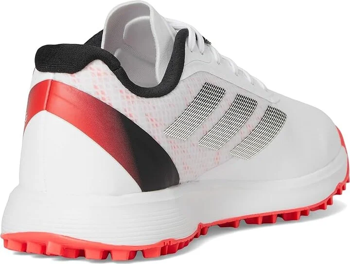 adidas Golf Adizero ZG Spikeless Golf Shoes Footwear White/Lucid Red/Core Black : 3 Little Kid M, Synthetic - Image 4
