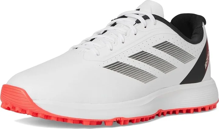 adidas Golf Adizero ZG Spikeless Golf Shoes Footwear White/Lucid Red/Core Black : 3 Little Kid M, Synthetic - Image 5