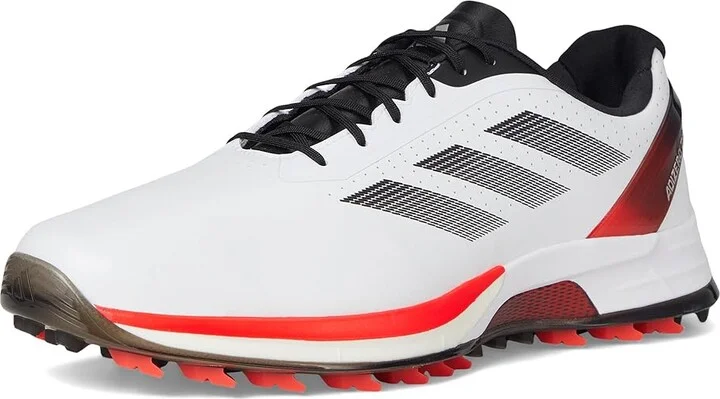 adidas Golf Adizero ZG Spikeless Golf Shoes Men's Golf Shoes Footwear White/Lucid Red/Core Black : 8.5 D - Medium, Synthetic - Image 5