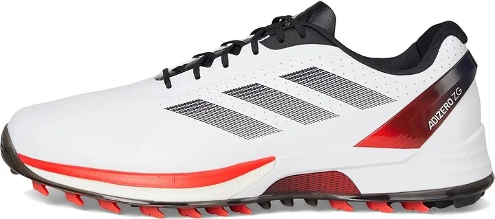 adidas Golf Adizero ZG Spikeless Golf Shoes Men's Golf Shoes Footwear White/Lucid Red/Core Black : 8.5 D - Medium, Synthetic - Image 6