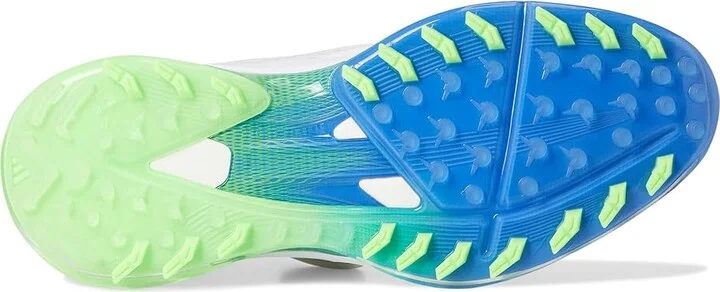 adidas Golf Adizero ZG Spikeless Golf Shoes Men's Golf Shoes Footwear White/Silver Metallic/Lime Burst : 7 D - Medium, Synthetic - Image 3