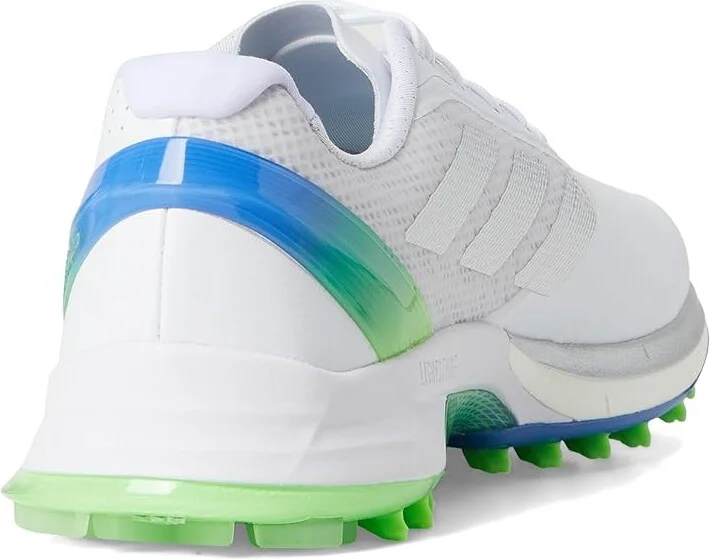 adidas Golf Adizero ZG Spikeless Golf Shoes Men's Golf Shoes Footwear White/Silver Metallic/Lime Burst : 7 D - Medium, Synthetic - Image 4