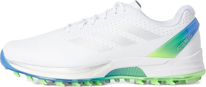 adidas Golf Adizero ZG Spikeless Golf Shoes Men's Golf Shoes Footwear White/Silver Metallic/Lime Burst : 7 D - Medium, Synthetic - Image 6