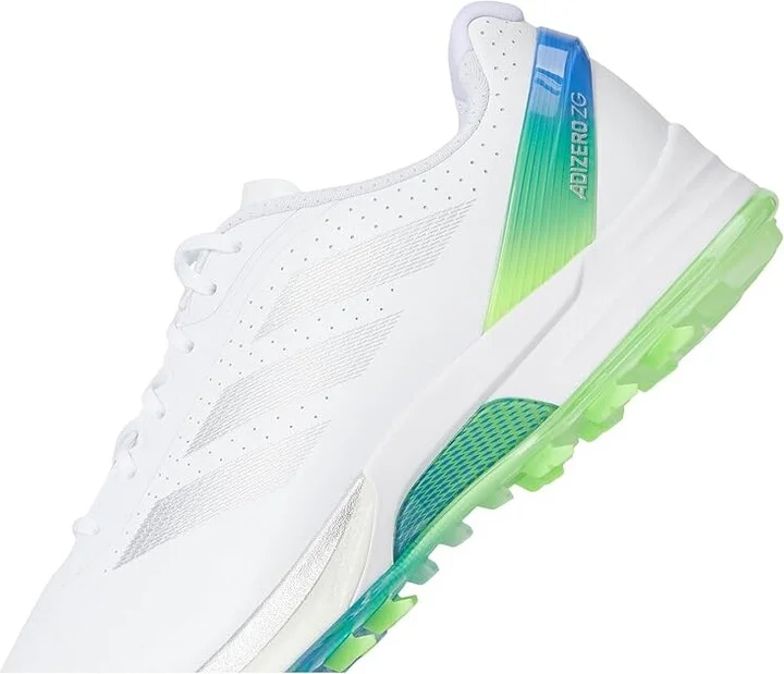adidas Golf Adizero ZG Spikeless Golf Shoes Men's Golf Shoes Footwear White/Silver Metallic/Lime Burst : 7 D - Medium, Synthetic - Image 7