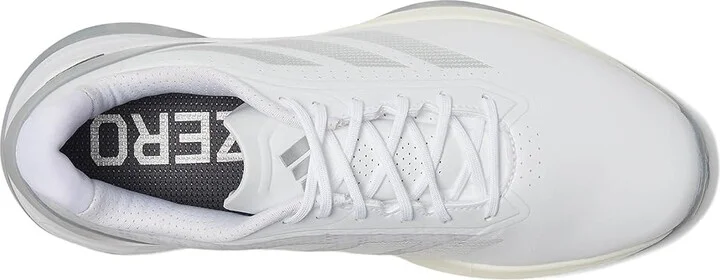 adidas Golf Adizero ZG Spikeless Golf Shoes Women's Golf Shoes Footwear White/Silver Metallic/Grey Two : 6.5 B - Medium, Leather - Image 2