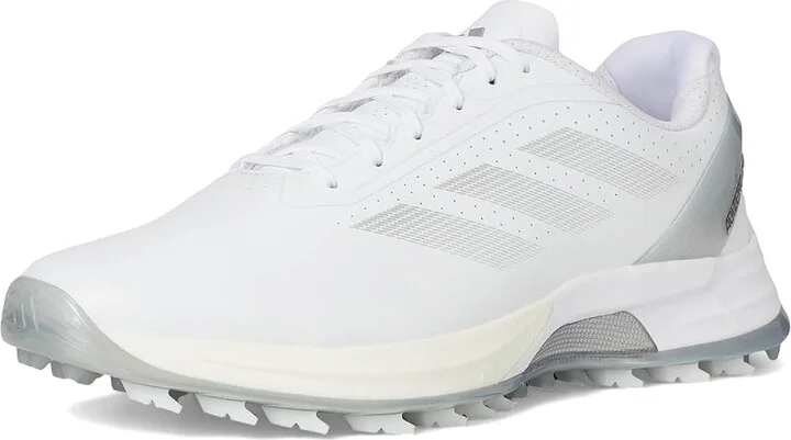 adidas Golf Adizero ZG Spikeless Golf Shoes Women's Golf Shoes Footwear White/Silver Metallic/Grey Two : 6.5 B - Medium, Leather - Image 5