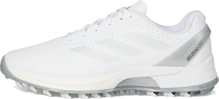 adidas Golf Adizero ZG Spikeless Golf Shoes Women's Golf Shoes Footwear White/Silver Metallic/Grey Two : 6.5 B - Medium, Leather - Image 6