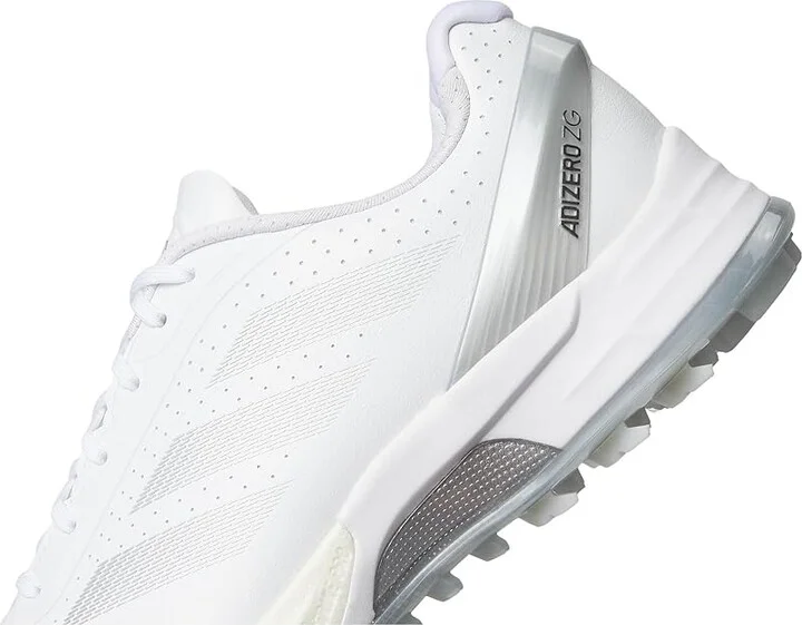adidas Golf Adizero ZG Spikeless Golf Shoes Women's Golf Shoes Footwear White/Silver Metallic/Grey Two : 6.5 B - Medium, Leather - Image 7