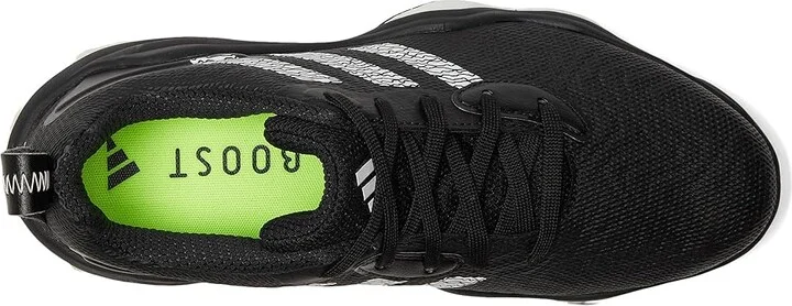adidas Golf Codechaos 25 Golf Shoes Men's Golf Shoes Core Black/Footwear White/Lucid Lemon : 14 D - Medium, Leather - Image 2
