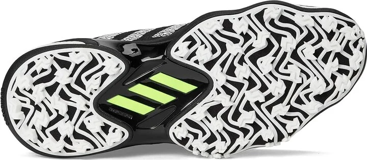 adidas Golf Codechaos 25 Golf Shoes Men's Golf Shoes Core Black/Footwear White/Lucid Lemon : 14 D - Medium, Leather - Image 3