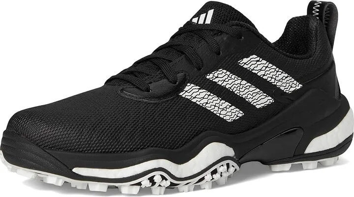 adidas Golf Codechaos 25 Golf Shoes Men's Golf Shoes Core Black/Footwear White/Lucid Lemon : 14 D - Medium, Leather - Image 5