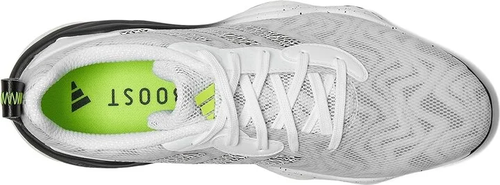 adidas Golf Codechaos 25 Golf Shoes Men's Golf Shoes Footwear White/Core Black/Lucid Lemon : 10 D - Medium, Leather - Image 2