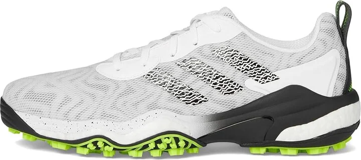 adidas Golf Codechaos 25 Golf Shoes Men's Golf Shoes Footwear White/Core Black/Lucid Lemon : 10 D - Medium, Leather - Image 6