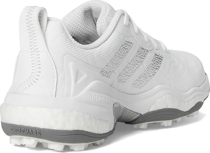 adidas Golf Codechaos 25 Golf Shoes Men's Golf Shoes Footwear White/Silver Metallic/Grey Two : 12 D - Medium, Leather - Image 4