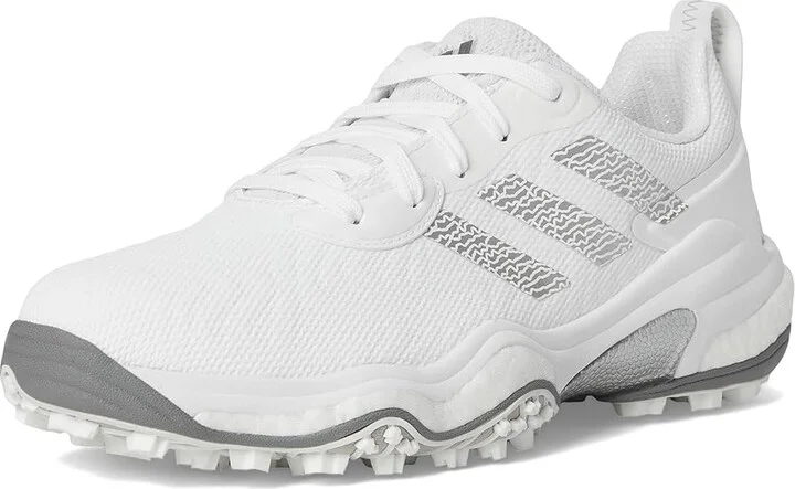 adidas Golf Codechaos 25 Golf Shoes Men's Golf Shoes Footwear White/Silver Metallic/Grey Two : 12 D - Medium, Leather - Image 5