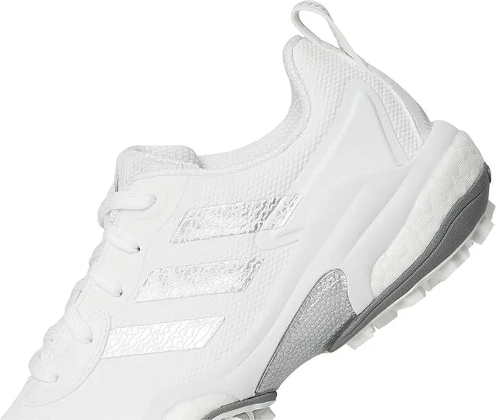 adidas Golf Codechaos 25 Golf Shoes Men's Golf Shoes Footwear White/Silver Metallic/Grey Two : 12 D - Medium, Leather - Image 7