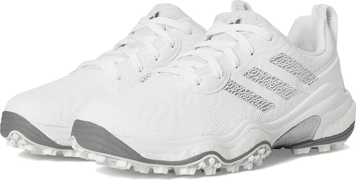 adidas Golf Codechaos 25 Golf Shoes Men's Golf Shoes Footwear White/Silver Metallic/Grey Two : 12 D - Medium, Leather
