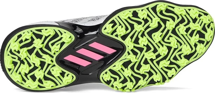 adidas Golf Codechaos 25 Golf Shoes Women's Golf Shoes Footwear White/Core Black/Lucid Lemon : 9.5 B - Medium, Leather - Image 3