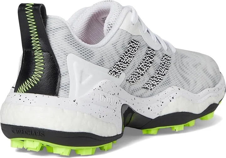 adidas Golf Codechaos 25 Golf Shoes Women's Golf Shoes Footwear White/Core Black/Lucid Lemon : 9.5 B - Medium, Leather - Image 4
