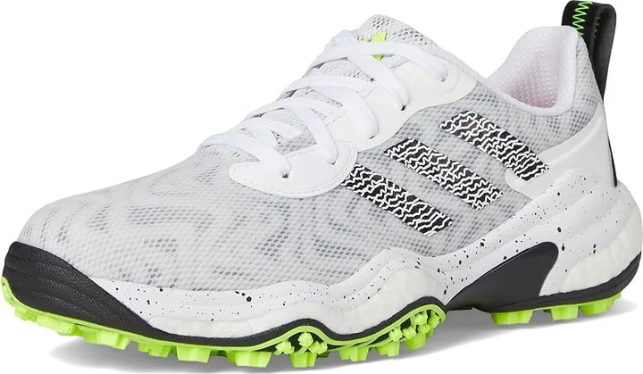 adidas Golf Codechaos 25 Golf Shoes Women's Golf Shoes Footwear White/Core Black/Lucid Lemon : 9.5 B - Medium, Leather - Image 5