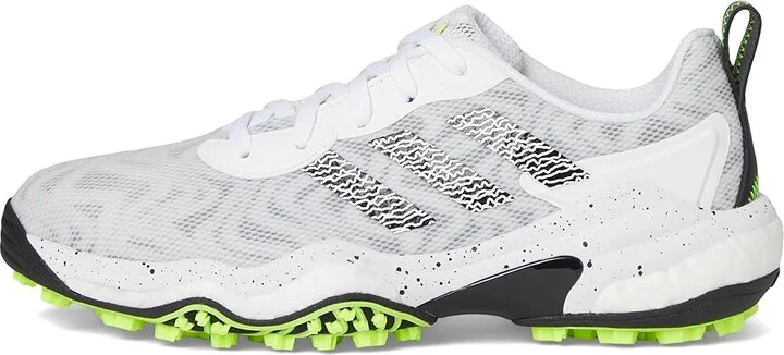 adidas Golf Codechaos 25 Golf Shoes Women's Golf Shoes Footwear White/Core Black/Lucid Lemon : 9.5 B - Medium, Leather - Image 6
